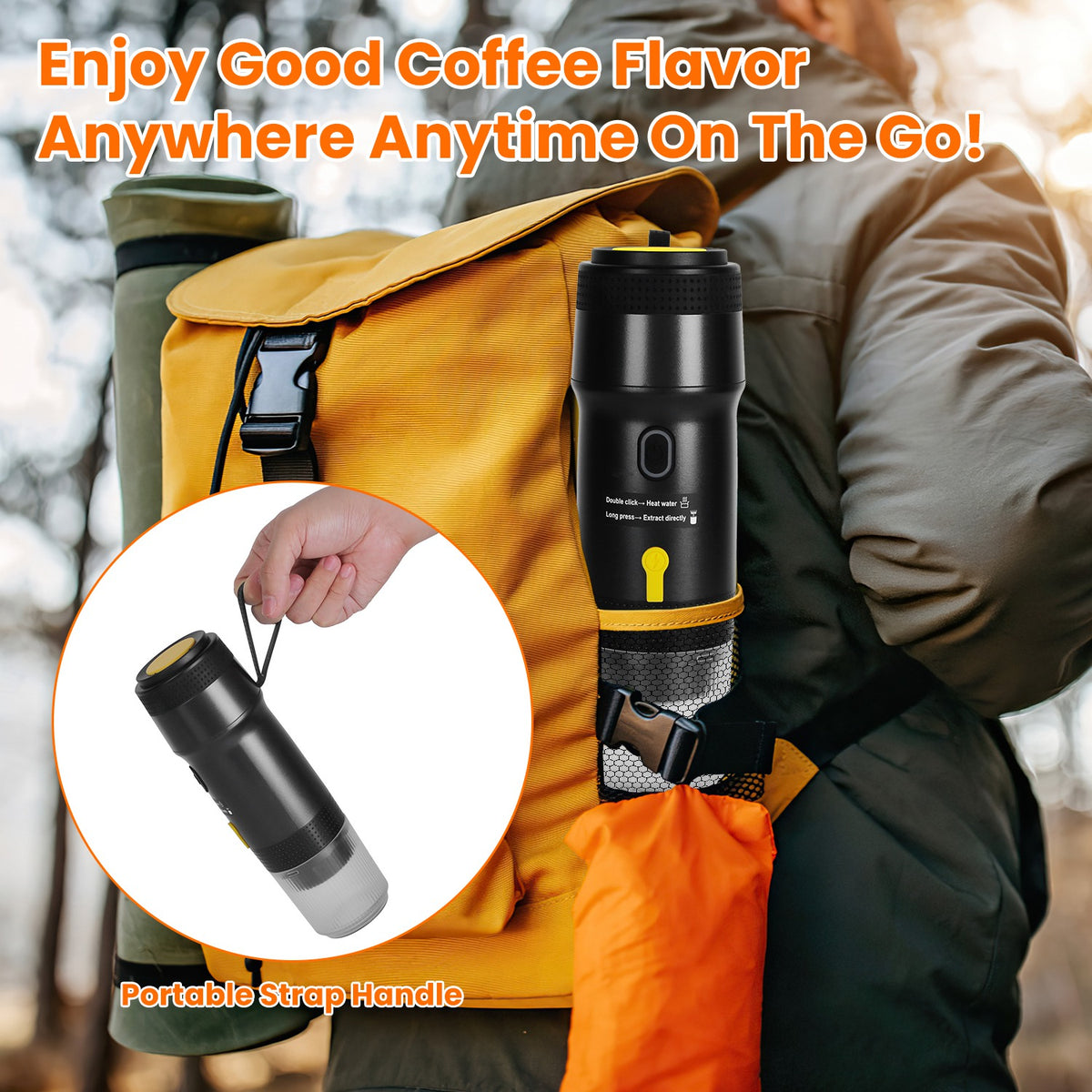 Portable Espresso Machine – Cordless & Self-Heating