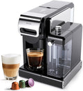 Espresso Machine with Automatic Milk Frother,Capsule Coffee Maker | Coffee Maker,Automatic Espresso Machine for K*Cup Capsule/Ne*S Original/Ground Coffee, One Touch Latte & Cappuccino
