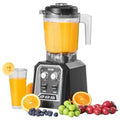 Professional Blender, Commercial Countertop Blenders, 68 Oz Plastic Jar Blender Combo, Stainless Steel 3 Functions Blender, for Frozen Drinks, Shakes, Smoothies, Peree, and Crush Ice, Black