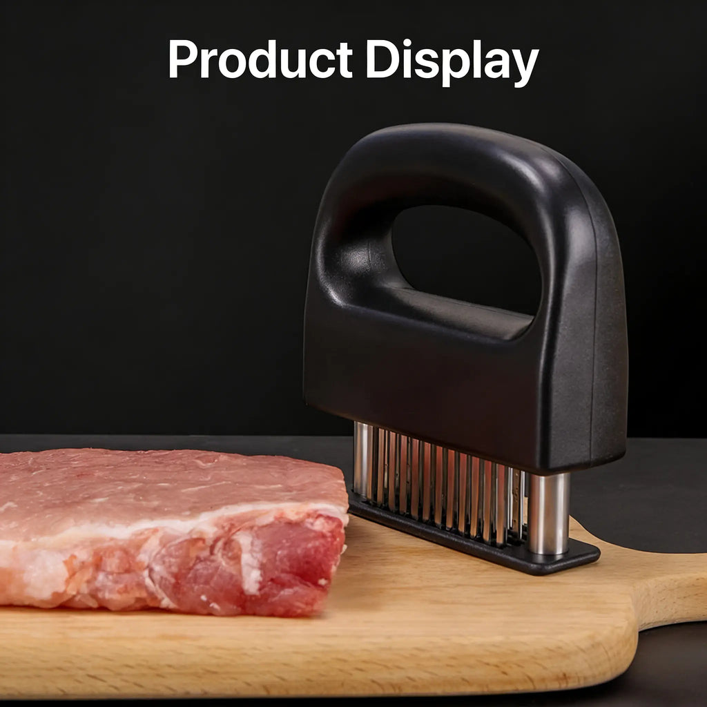 【Free Ship】Meat Tenderizer Tool Heavy Duty 48 Stainless Steel Ultra Sharp Needle Blades for Chicken Steak Veal BBQ Kitchen Gadget Kitchenware Cutting Cooking
