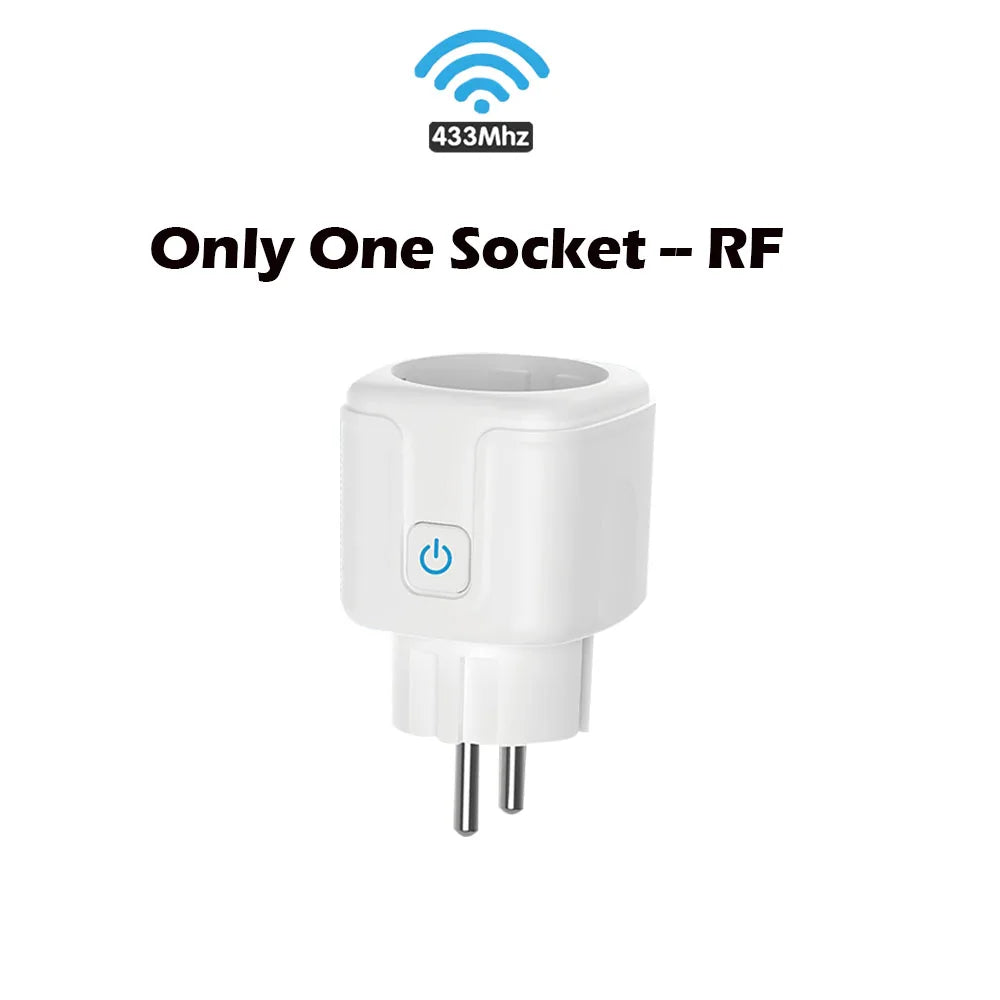 Wireless Remote Control Socket Switch 200Meters Remote Control Electrical Outlets 220V 16A EU Plug for Home Appliance Fan Light