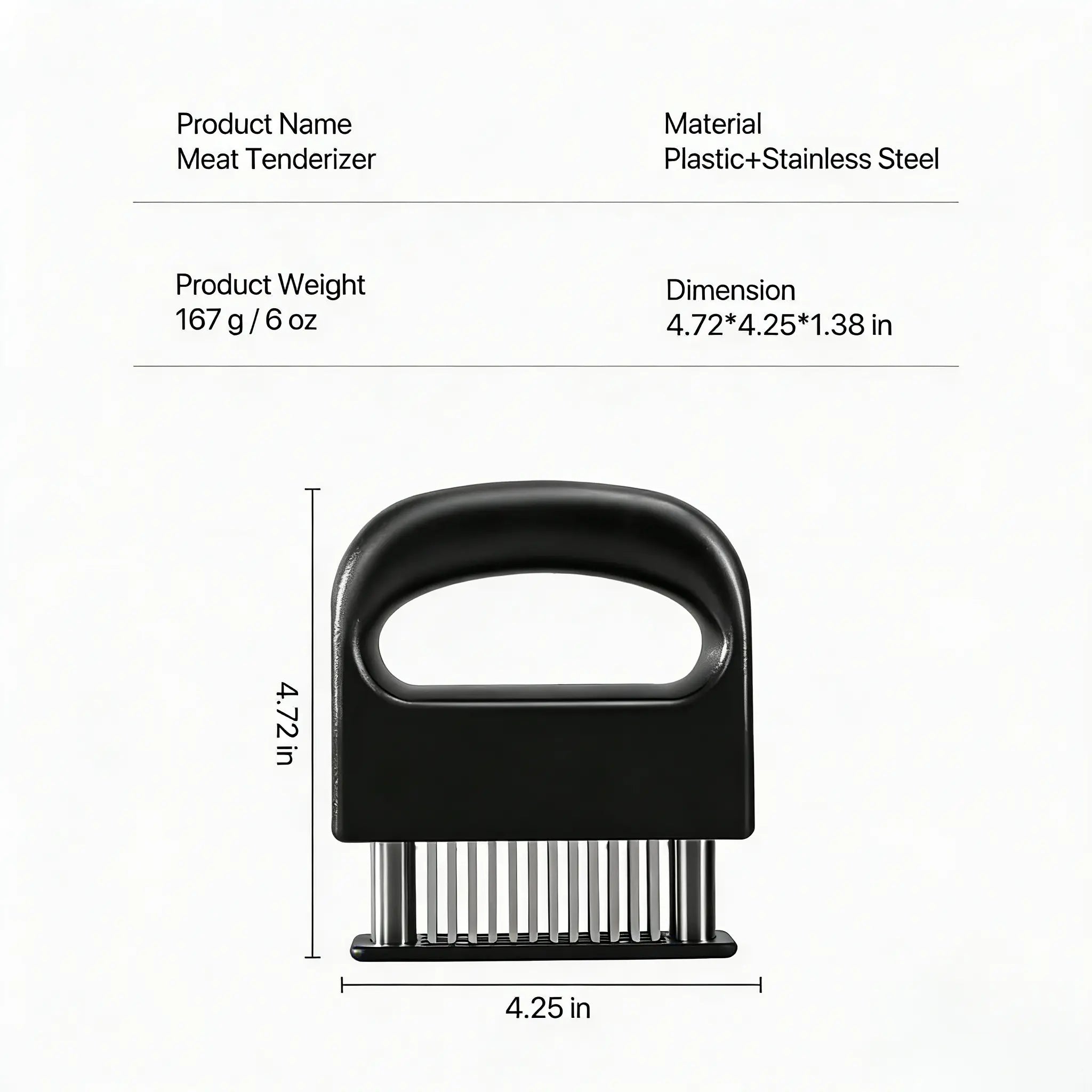 【Free Ship】Meat Tenderizer Tool Heavy Duty 48 Stainless Steel Ultra Sharp Needle Blades for Chicken Steak Veal BBQ Kitchen Gadget Kitchenware Cutting Cooking