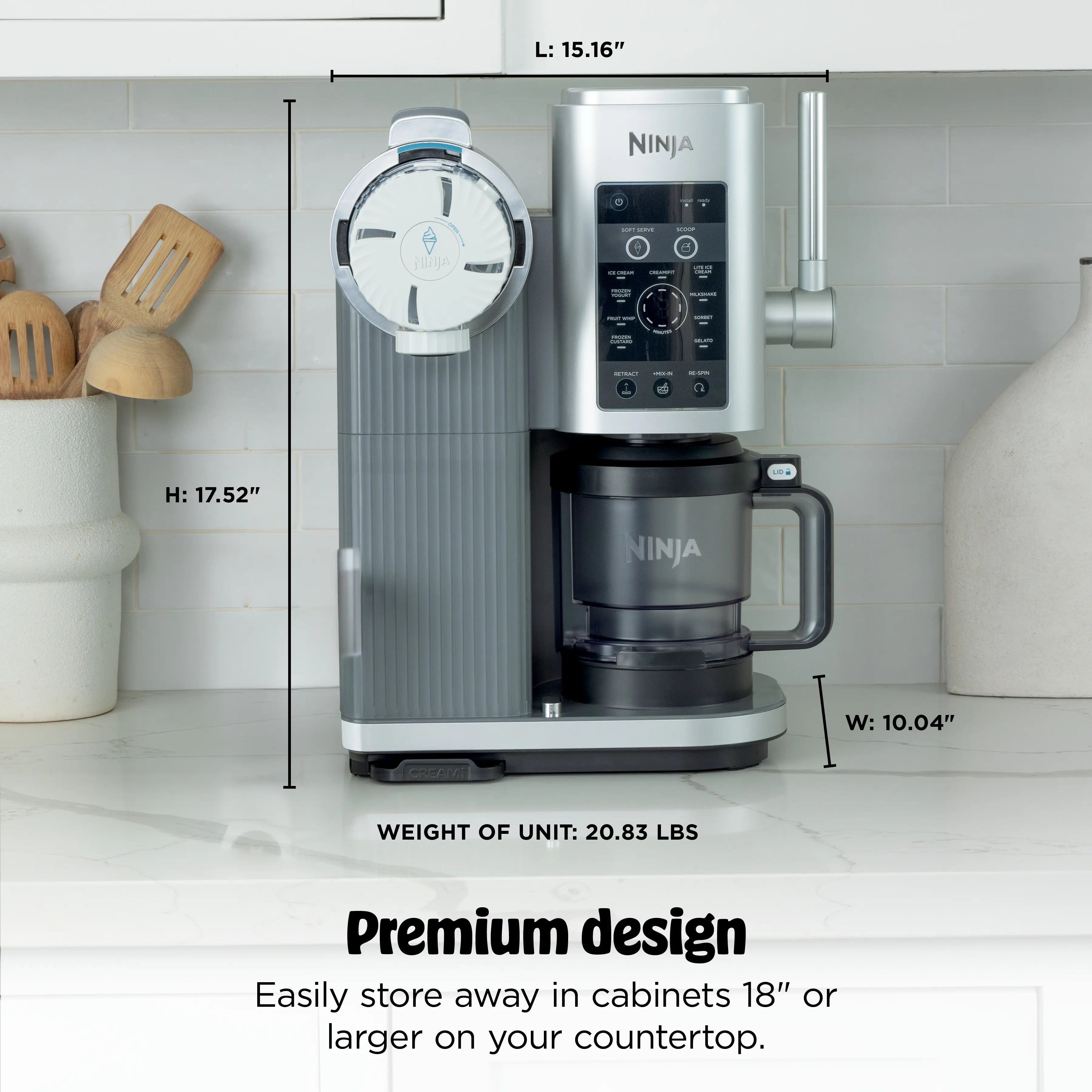 Ninja Creami Scoop & Swirl Soft Serve Ice Cream Machine - NC701