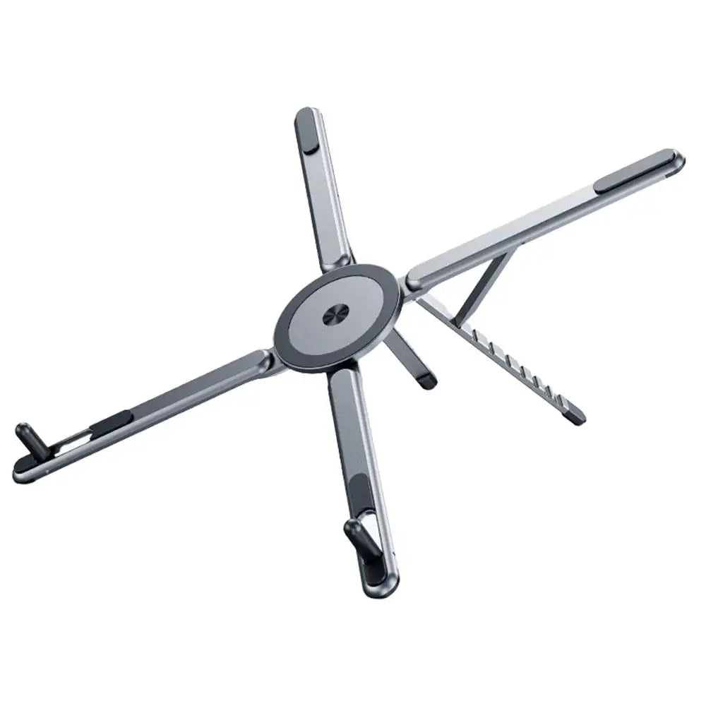 Phone Tablet Magnetic Stand Aluminum Alloy Stand Foldable Tripod Travel Portable Multi-Functional Desk Holder for Laptop