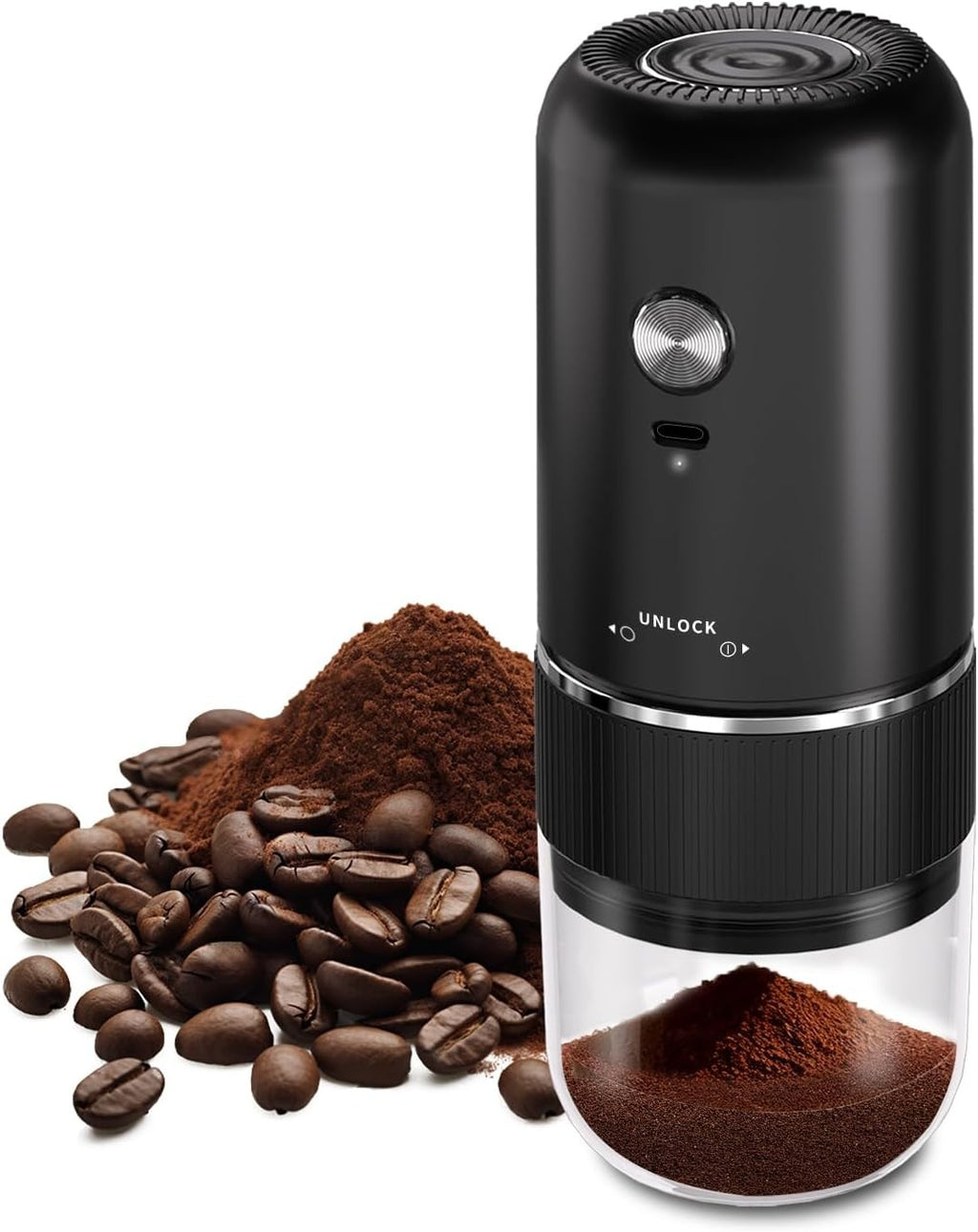 Portable Electric Coffee Grinder, Automatic Coffee Grinder, Adjustable Coarse