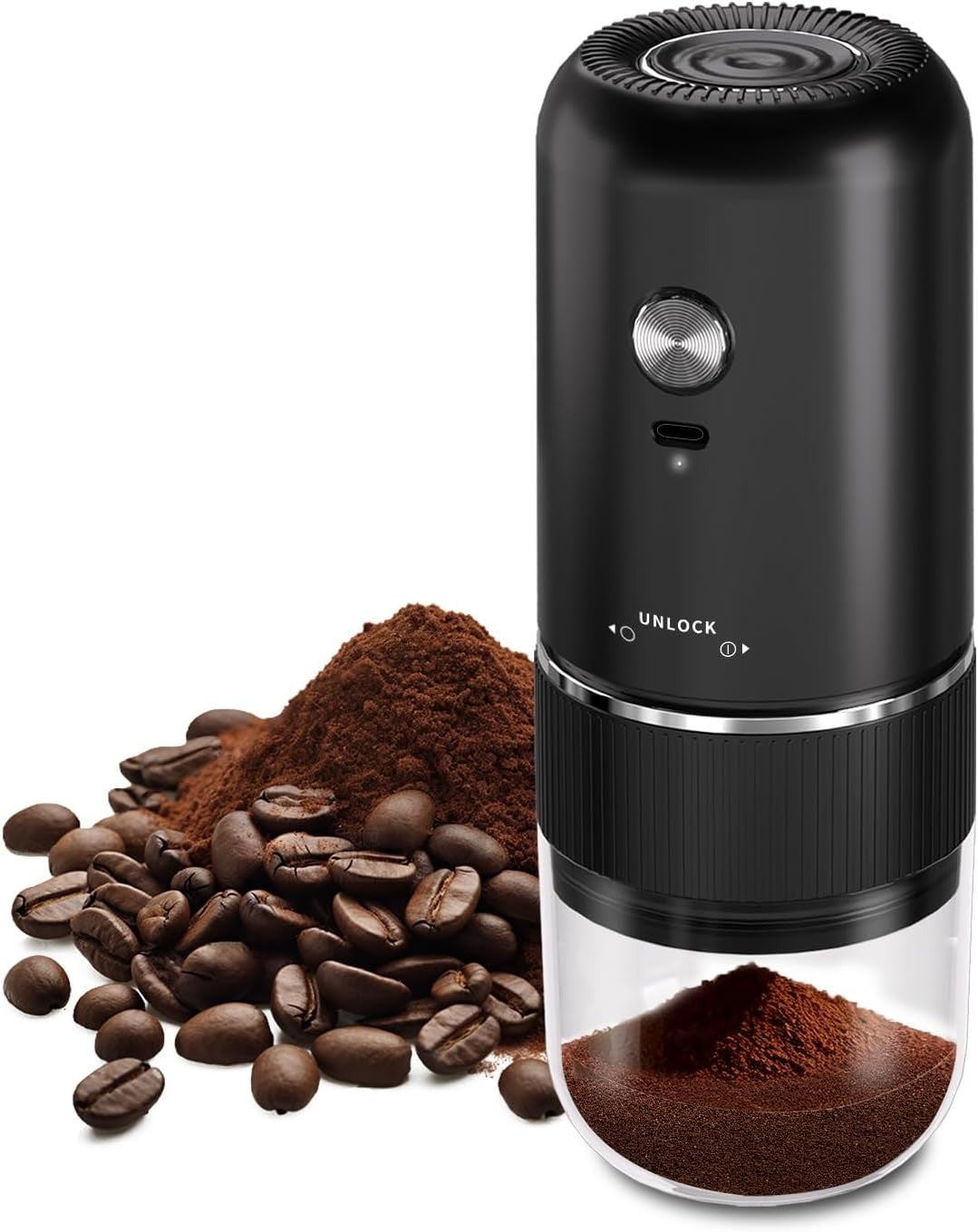 Portable Electric Coffee Grinder, Automatic Coffee Grinder, Adjustable Coarse