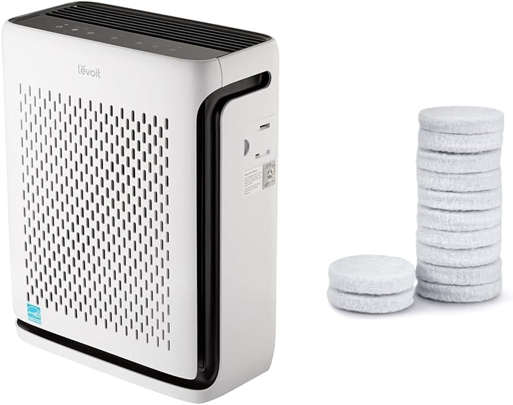 Air Purifiers for Home Large Room Bedroom up to 1110 Ft² with Air Quality & Air Purifier Core Mini/Lv-H128 Aroma Pads 12Pack Essential Oil Replacement