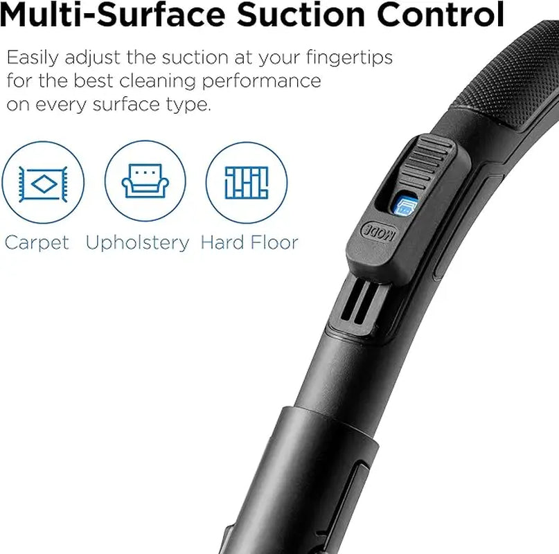Eureka Whirlwind Bagless Canister Vacuum Cleaner 2.5L, Lightweight Powerful Vacuum for Carpets, Hard Floors & Pet Hair, Easy to Maneuver with Crevice Tool, Large Capacity Multi-Surface Cleaner, Great for Home, Automatic Cord Rewind, Dealsforyoudays