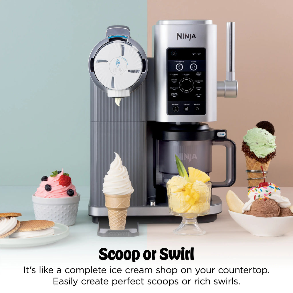 Ninja Creami Scoop & Swirl Soft Serve Ice Cream Machine - NC701