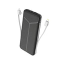 10000Mah Power Bank Portable Charger with US Plug 2 Built-In Cables External Battery Pack with 4 Ouputs 3 Inputs Fit for IOS Phone 14 Android and More