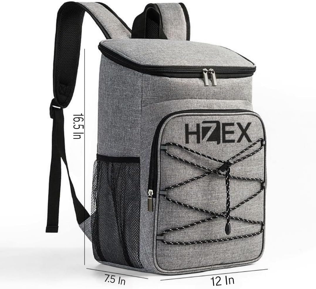 25L Insulated Cooler Backpack – Leak Proof Travel Back Pack Cooler for Hiking, Camping, Beach, Picnic & Outdoor Adventures – Large Capacity Soft Cooler Bag for Men & Women, Keep Food - Drink Cold