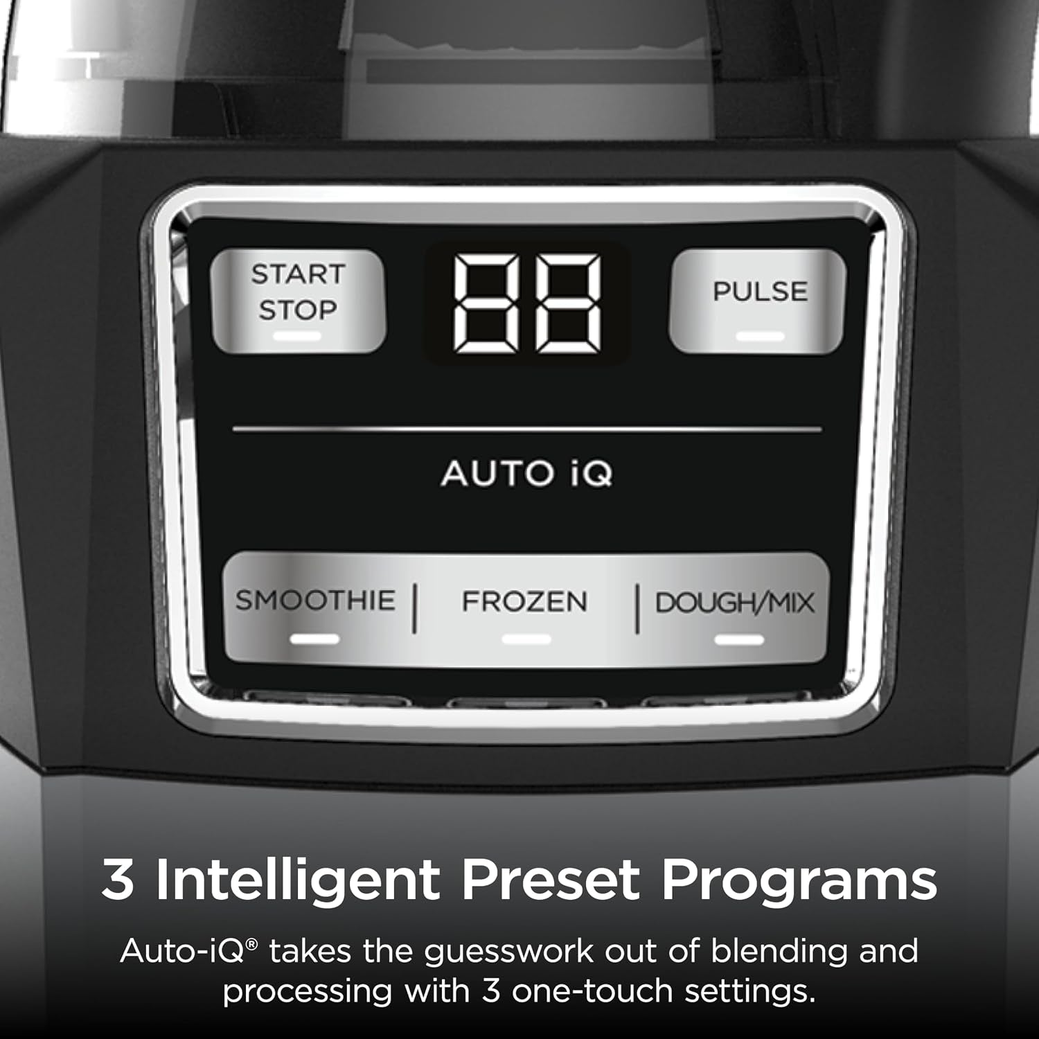 Ninja Compact Kitchen System, Auto-Iq, 1200W, 72Oz Pitcher, Grey, AMZ493BRN | 3 Functions for Smoothies, Dough & Frozen Drinks with Auto-Iq. 72-Oz Pitcher, 40-Oz Processor Bowl, 18-Oz Cup.
