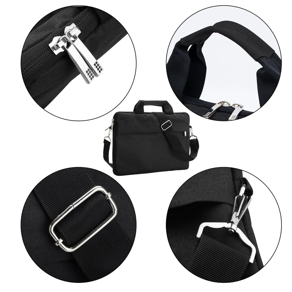 15.6 Inch Laptop Shoulder Bag, Laptop Sleeve Case, Multi-Functional Waterproof Notebook Carrying Case with Strap Fit for Macbook Air/Pro Lenovo Acer Asus Dell Lenovo HP Samsung