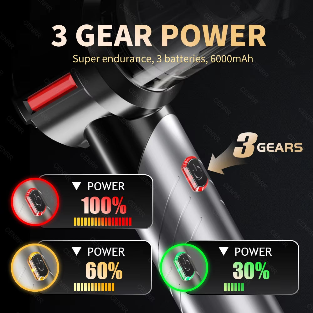 998000PA Car Vacuum Cleaner Strong Suction Powerful Handheld Wireless Vacuum Cleaner Mini Blower for Home Appliance