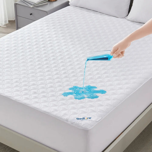 Summerwins【Bedlore】Waterproof Mattress Protector with Fitted Sheet, TPU Waterproof Layer, Soft & Breathable Bed Cover for Everyday Mattress Protection, Ideal for Bedroom & Home Use