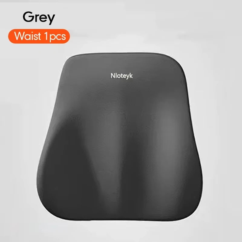 Car Headrest Lumbar Support Lumbar Cushion Memory Foam Cushion Backrest Lumbar Pillow Car Comfortable Neck Pillow Car Accsesorie