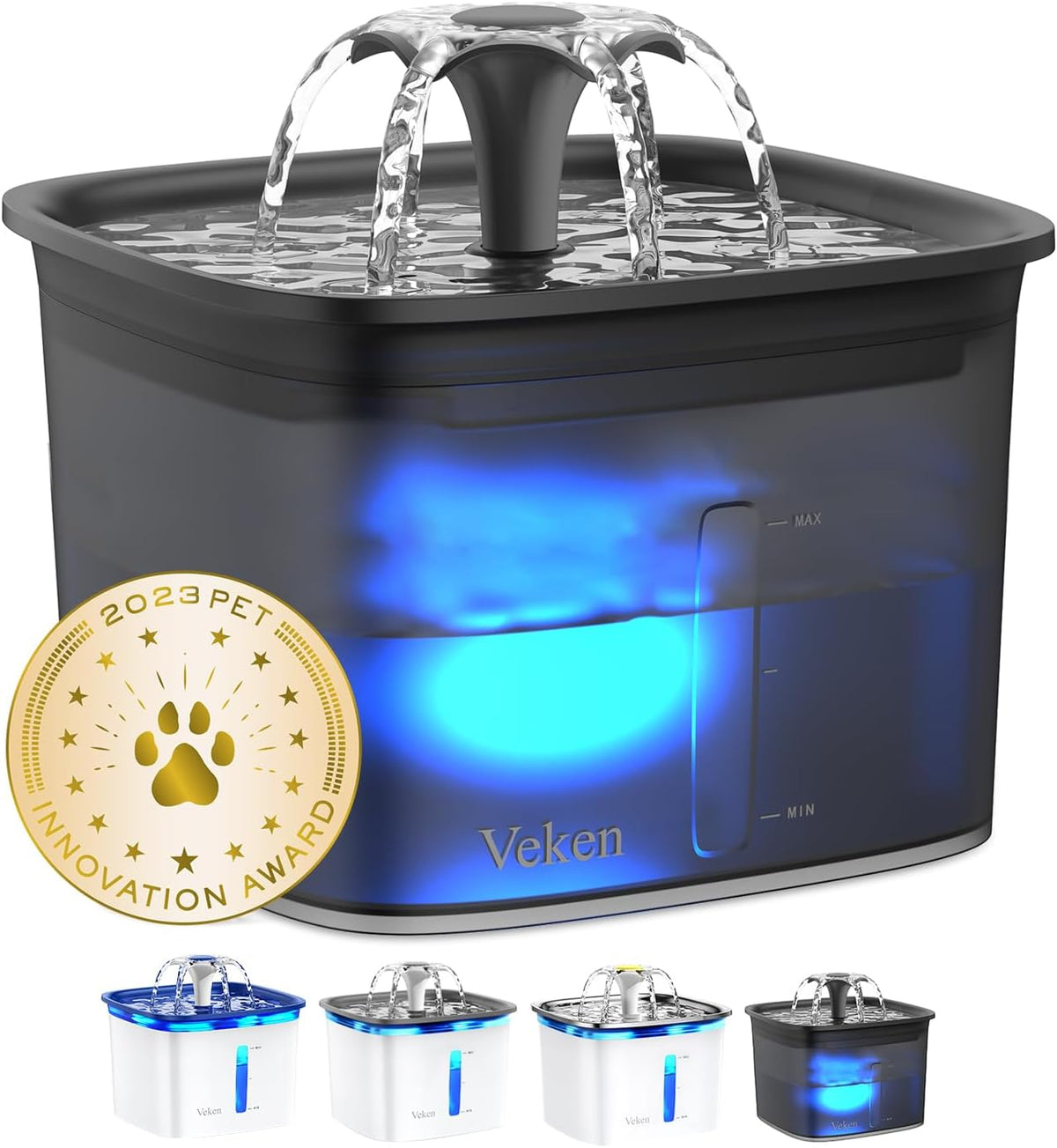Innovation Award Winner 95Oz/2.8L Cat Water Fountain, C1 Classic