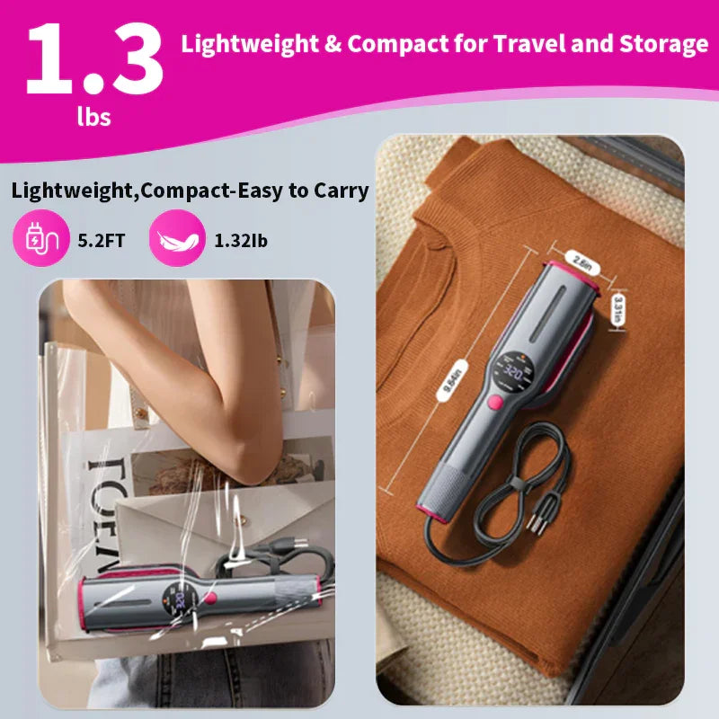 Dr Flash 2-In-1 Garment Steamer & Iron – 1200 W Fast Heat-Up (15 S) with Large Ceramic Plate, Travel Size Portable Clothes Steamer (110-130 V)