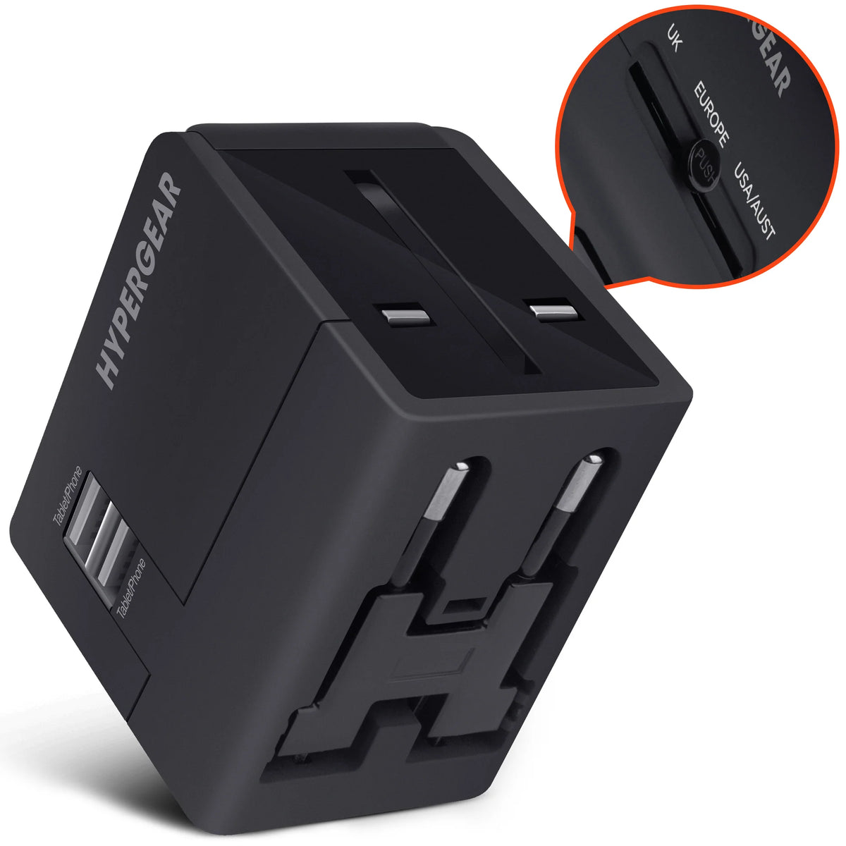 Hypergear All-In-One World Travel Adapter