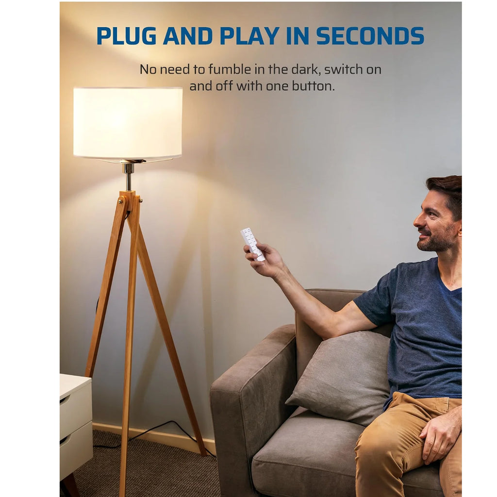 Wireless Remote Control Outlet, Programmable Electrical Outlet Switch, 100FT Range, 125V 15A 1875W