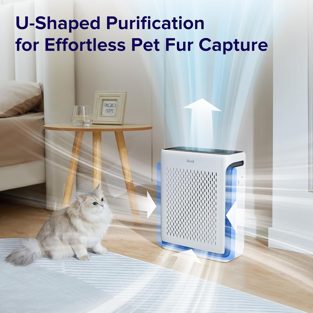 Air Purifiers for Home Large Room Bedroom up to 1110 Ft² with Air Quality & Air Purifier Core Mini/Lv-H128 Aroma Pads 12Pack Essential Oil Replacement