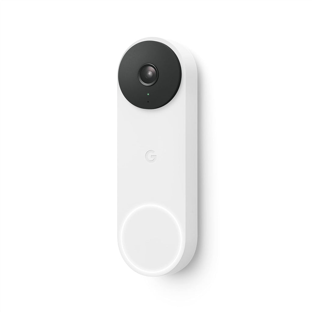 Google Nest Doorbell (Wired, 2Nd Gen) - Wired Video Doorbell Camera - Doorbell Security Camera - Snow