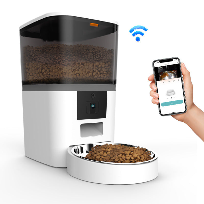 Video Camera with Adjustable Performance Pet Feeder