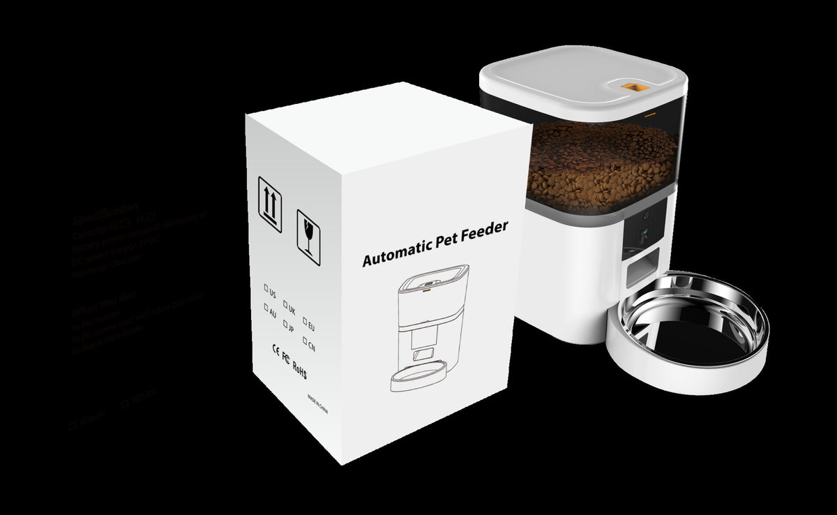Video Camera with Adjustable Performance Pet Feeder