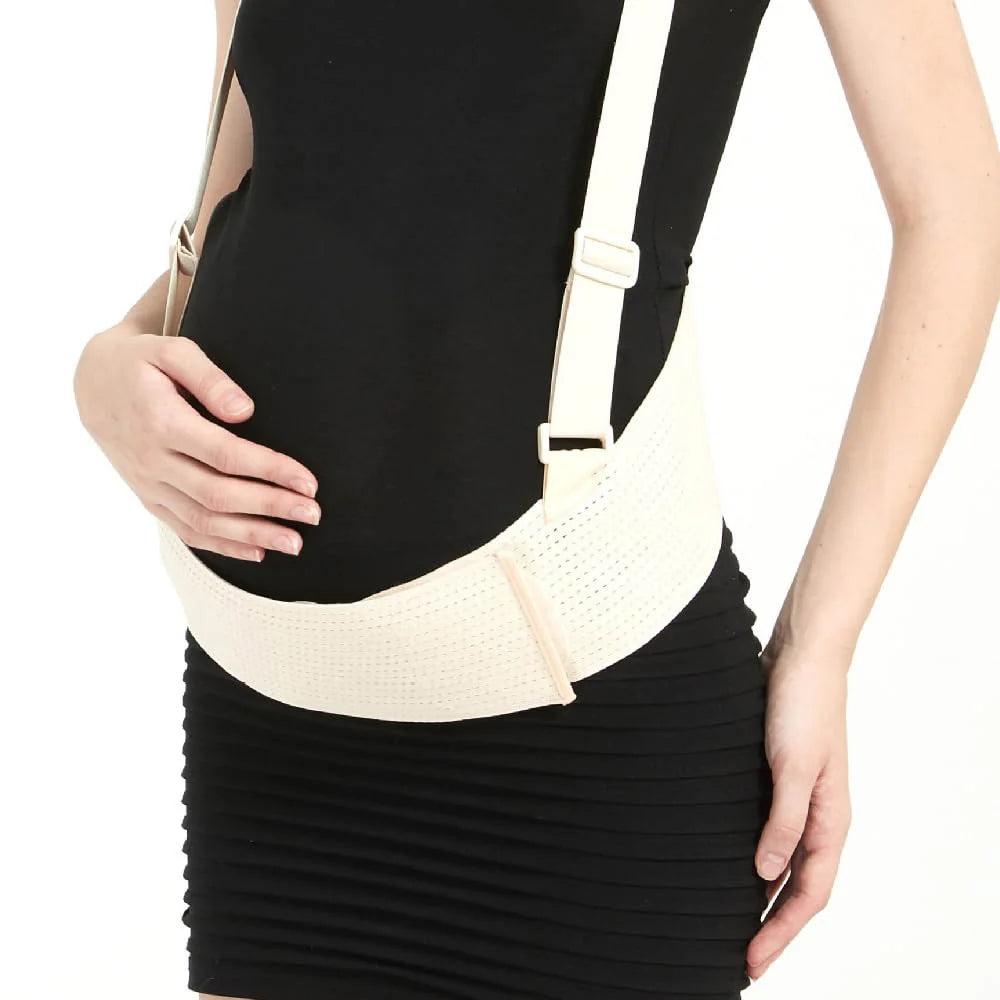 Adjustable Shoulder Strap Maternity Support Belt, Breathable Pregnancy Abdominal Band for Relieving Back Pain