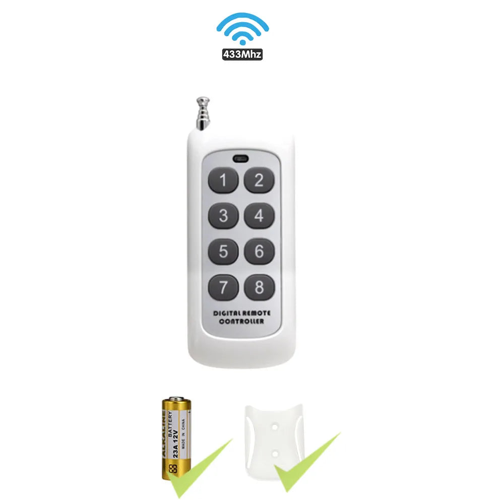 Wireless Remote Control Socket Switch 200Meters Remote Control Electrical Outlets 220V 16A EU Plug for Home Appliance Fan Light