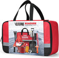 Roadside Emergency Car Kit for Vehicles, Car First Aid Kit Emergency Kit with Jumper Cables, Snow Shovel, Tow Strap, Car Safety Kits, Road Trip Assistance for Men, Women, New Driver Gifts