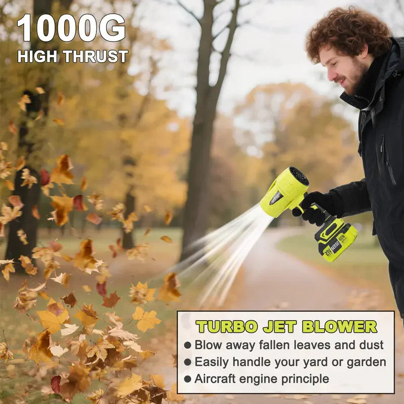 🌪️Turbo Jet Blower | Cordless Leaf & Dust Blower, Car Dryer, Snow Remover & Home Cleaning Power Tool