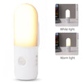 USB Rechargeable Motion Sensor Night Light Indoor Battery Operated Pir Light with 3 Color Temperature & Dimmable, Magnetic Night Lights Stick on Wall for Stair Bathroom Hallway Toilet, Christmas Present LED Adjustable Lighting Modes Lamp Lights Bedroom