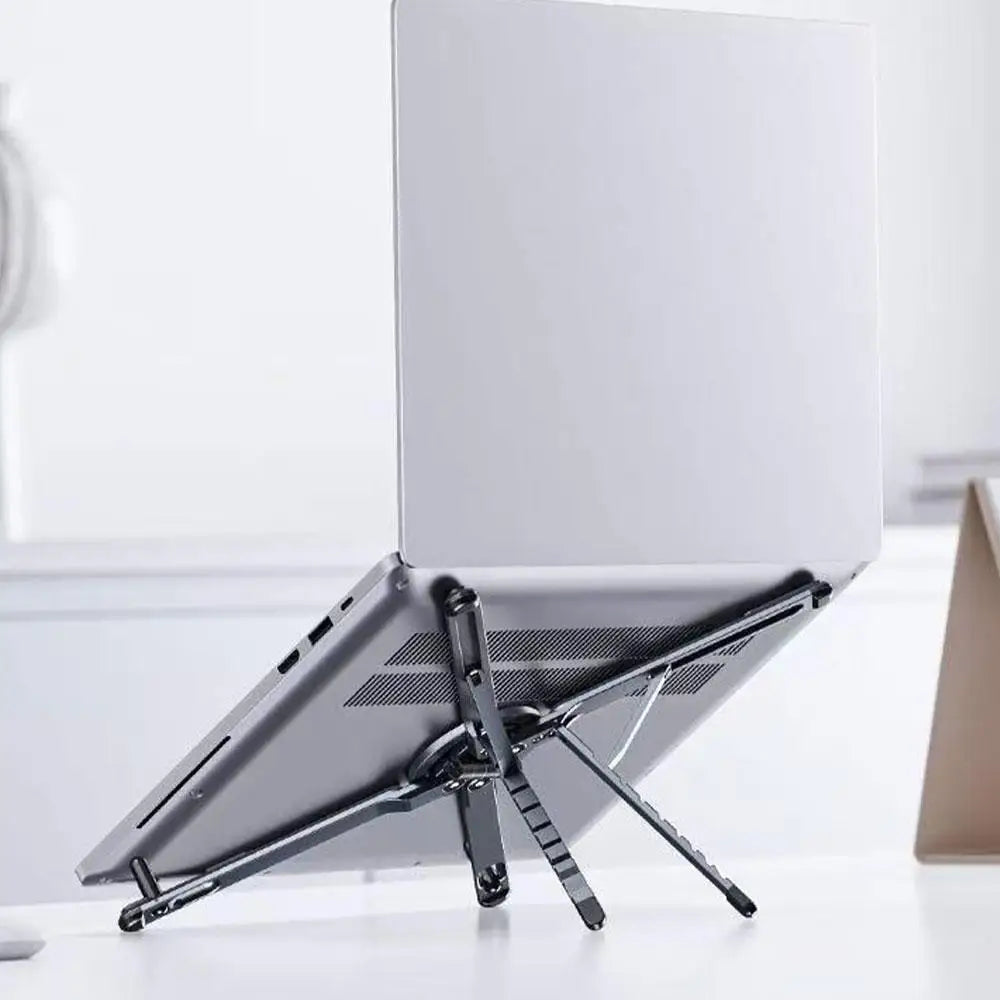 Phone Tablet Magnetic Stand Aluminum Alloy Stand Foldable Tripod Travel Portable Multi-Functional Desk Holder for Laptop