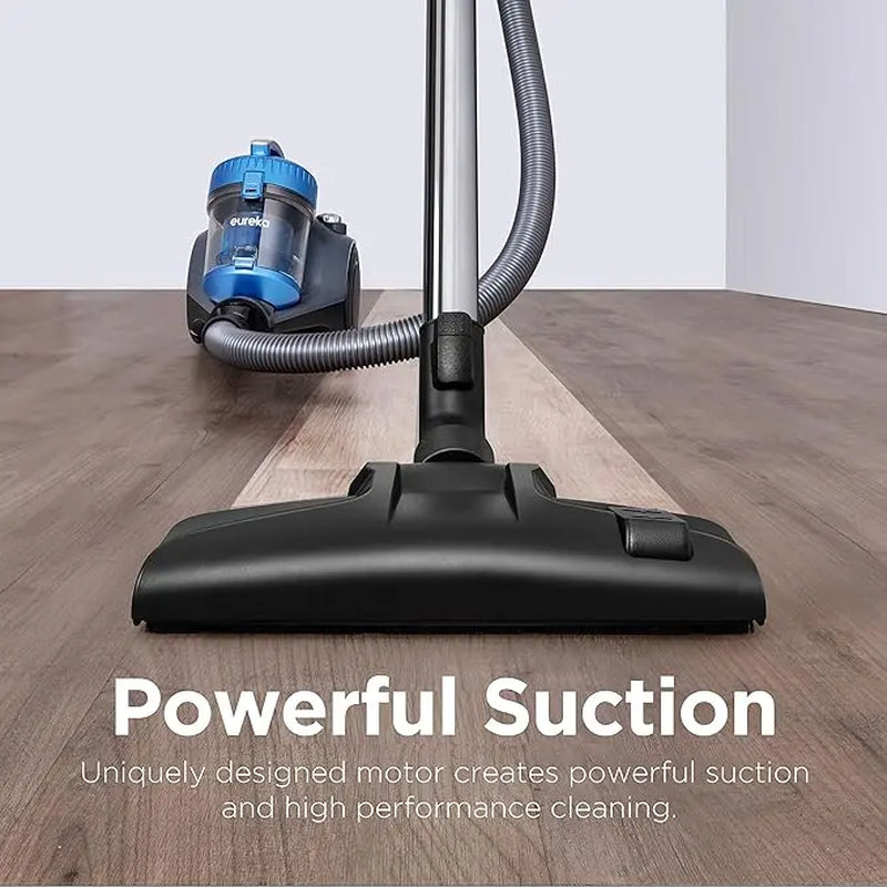 Eureka Whirlwind Bagless Canister Vacuum Cleaner 2.5L, Lightweight Powerful Vacuum for Carpets, Hard Floors & Pet Hair, Easy to Maneuver with Crevice Tool, Large Capacity Multi-Surface Cleaner, Great for Home, Automatic Cord Rewind, Dealsforyoudays