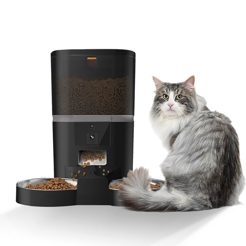 Video Camera with Adjustable Performance Pet Feeder