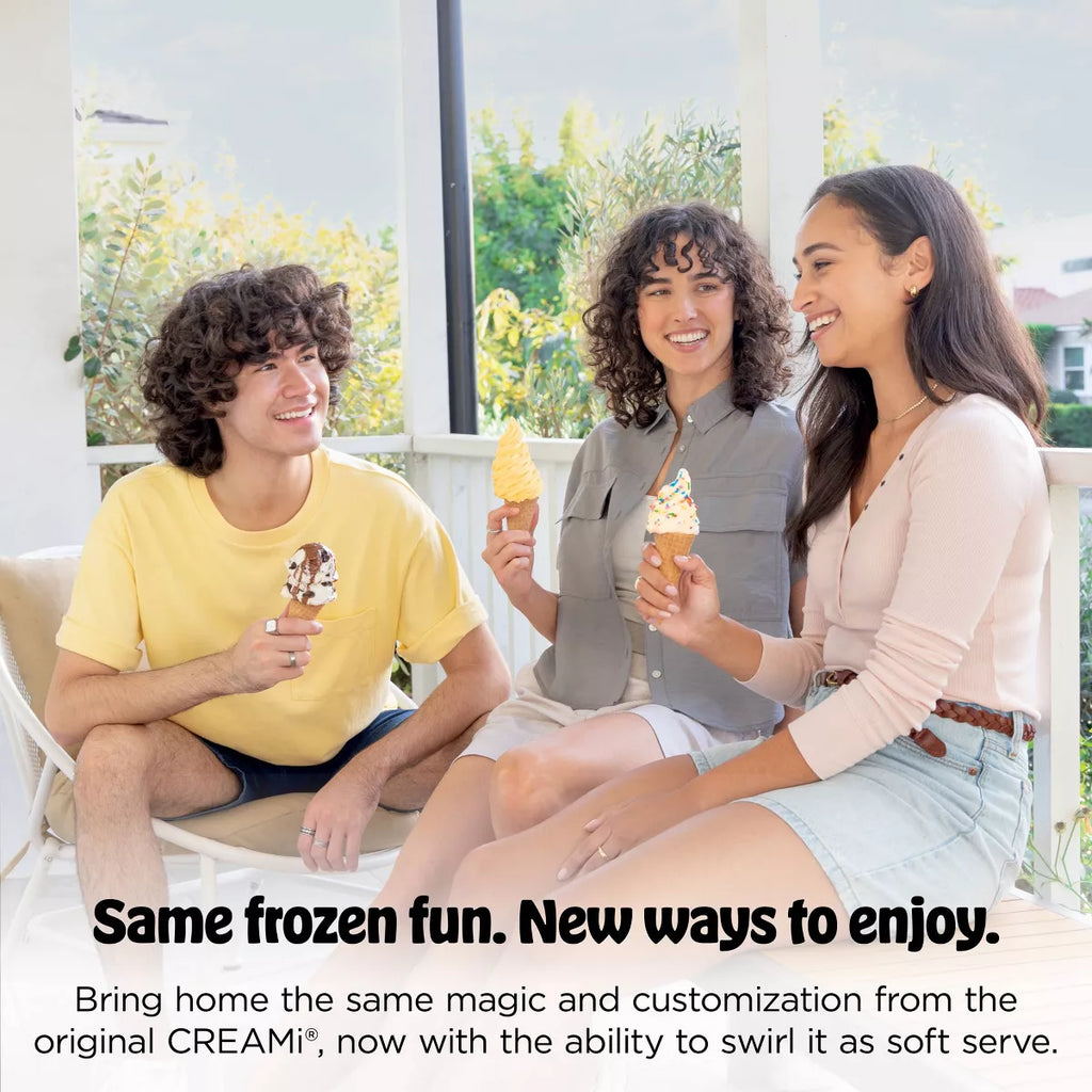 Ninja Creami Scoop & Swirl Ice Cream and Soft Serve Maker 13 One-Touch Programs NC701